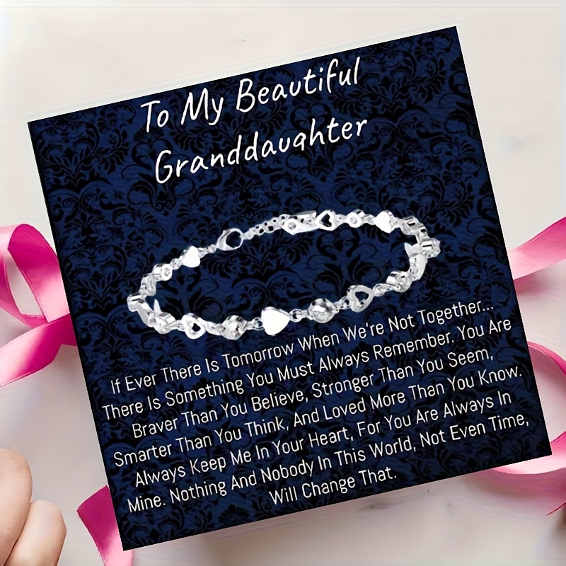 TEMU A Stylish Sweet Cool Hollow Heart-shaped Hand Jewelry Inlaid With Synthetic Zirconia Decorative Bracelet Suitable For Women Jewelry Gifts Women