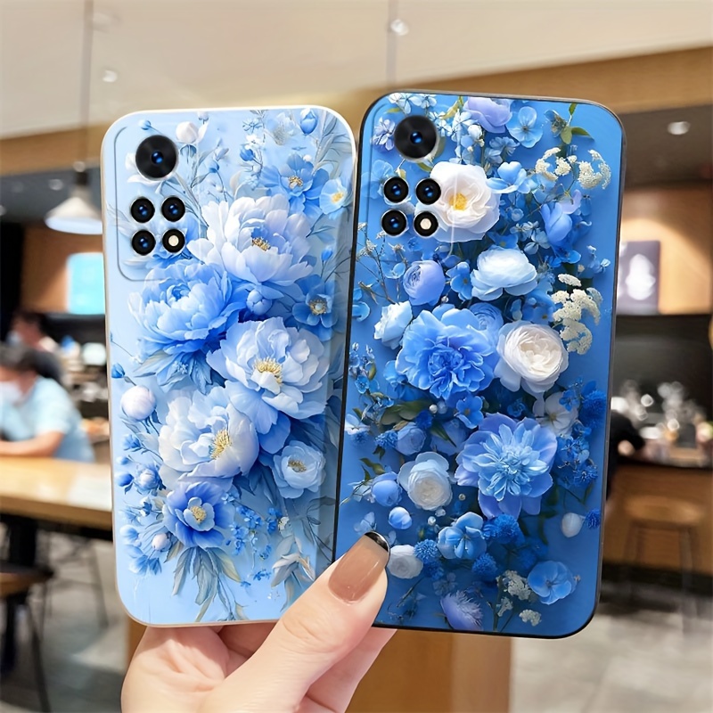Flower Case For Xiaomi Redmi Note 9T 5G - Clear Floral TPU Case, Shockproof, Slim Fit