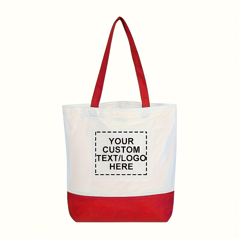 10pcs Custom Canvas Tote Bags with Personalized Patchwork