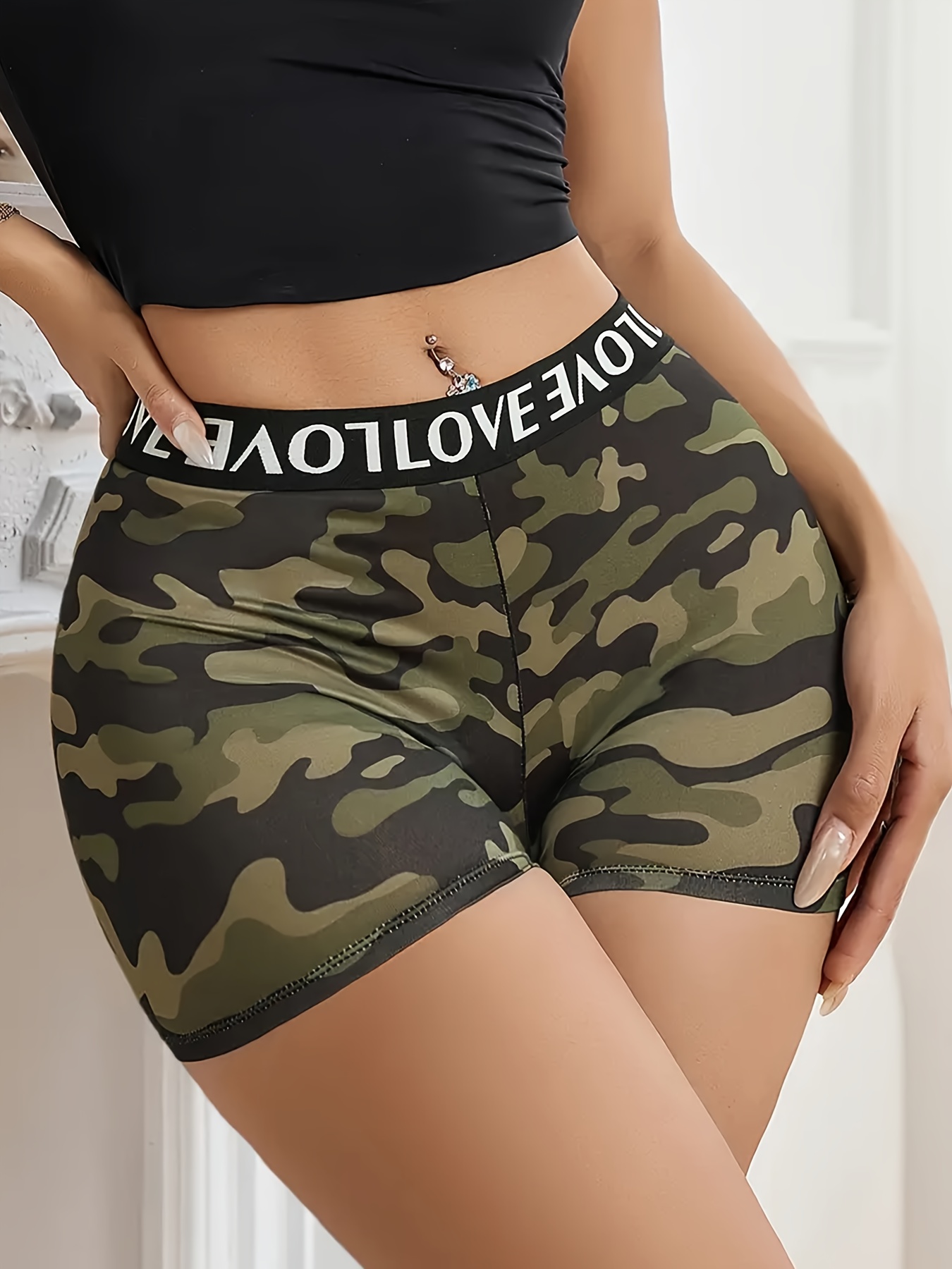 boxers camuflaje mujer ropa interior transpirable cintura Temu