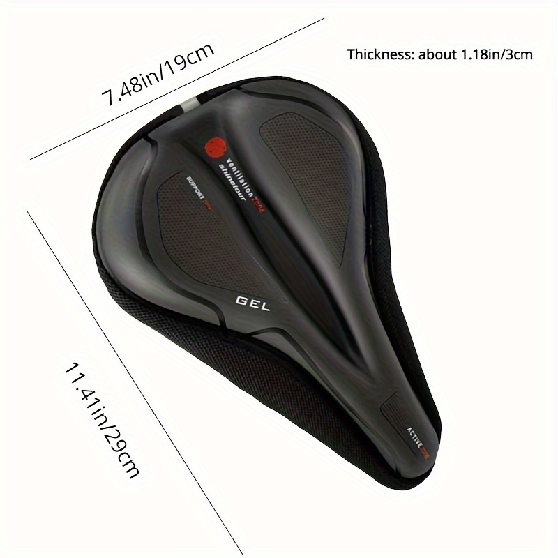 Sella Per Bici MTB Con Gel - Antiscivolo E Comoda Per Lunghe Pedalate - Foto 9