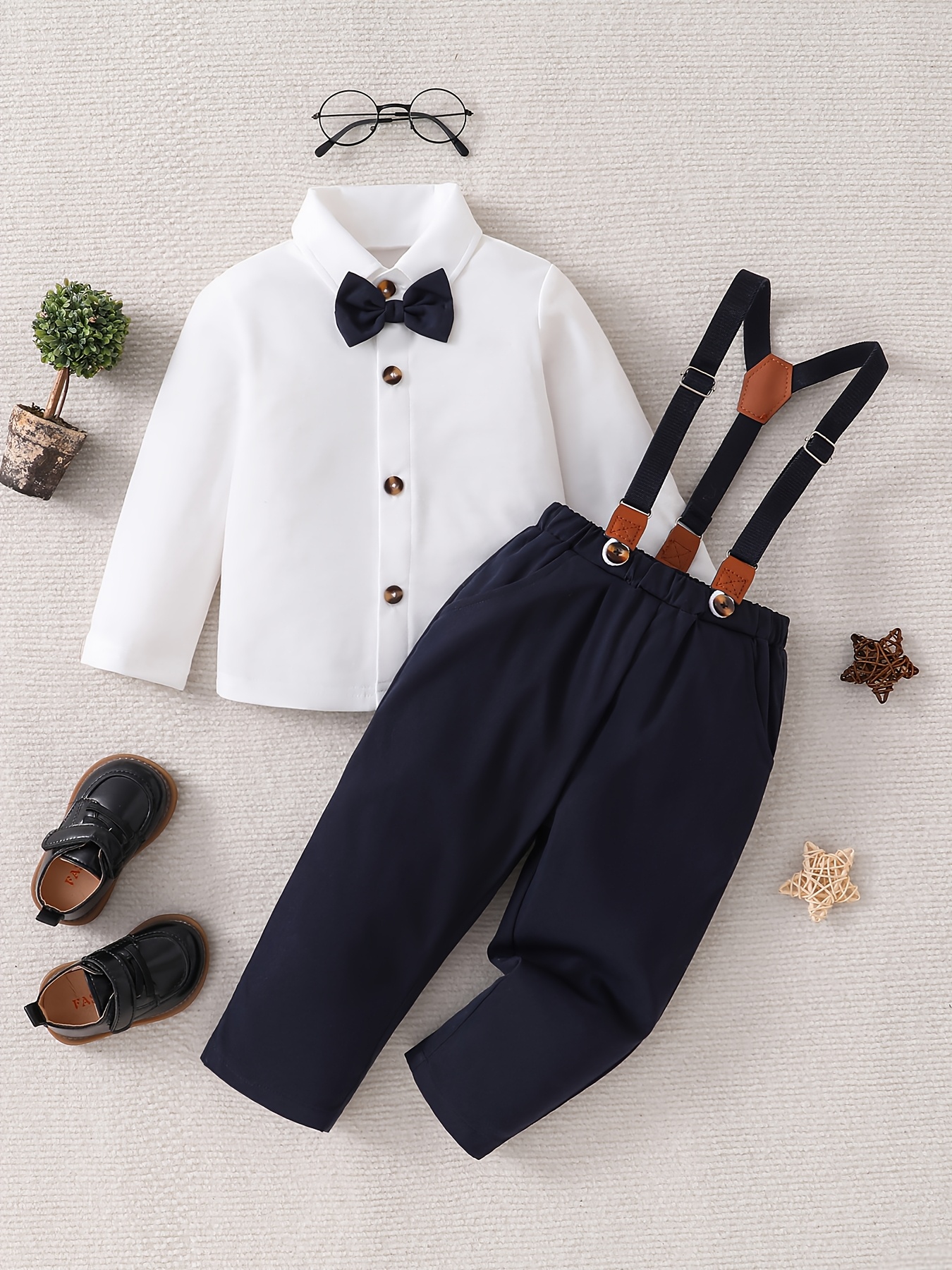 baby boy infant baby gentleman one year old suit shirt Temu