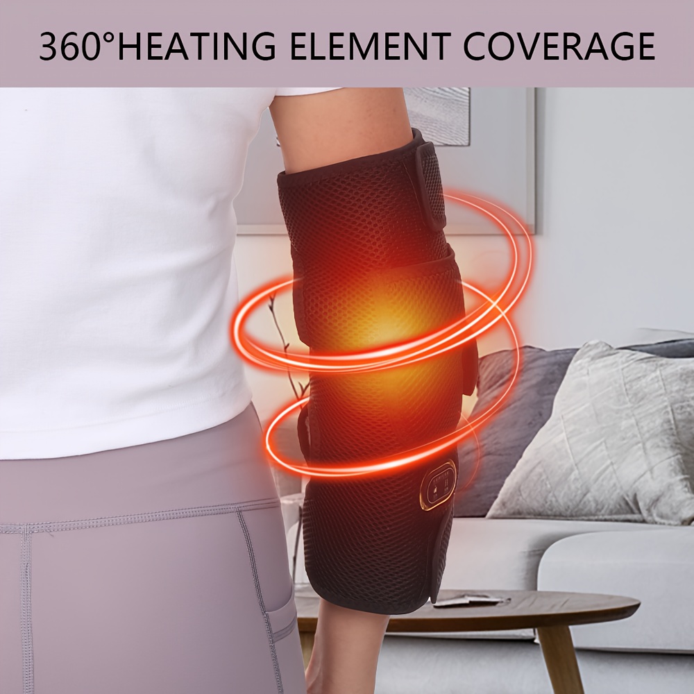 Heated Elbow Massager USB Power Elbow Pad Portable Protector Joint Massage for Relaxation Warmth Unisex Father's Day Gift