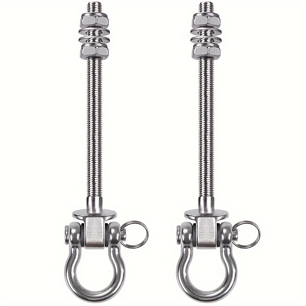 2pcs Wood Beam & I-beam Hanger, Removable And Easy To Connect, Stainless Steel Heavy Duty Swing Hooks, Yoga Hammock Chair Sandbag, Swing Sets Hardware