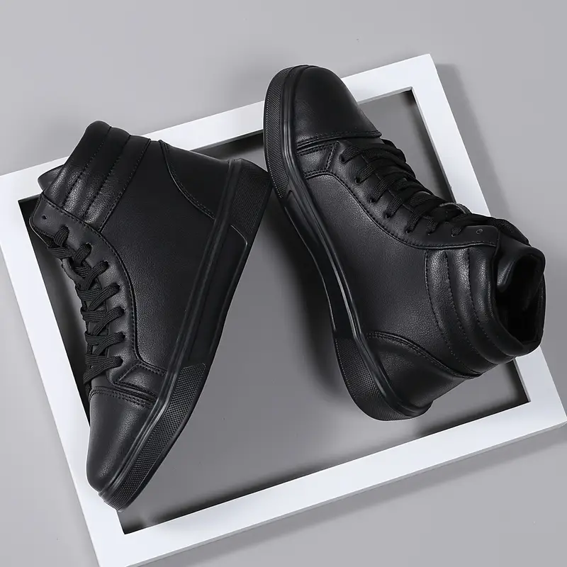 universele high-top street style sneakers met microvezel bovenwerk, comfortabele stoffen voering, duurzame eva en ronde voor alledaagse kleding en outdoor wandelingen in alle seizoenen 5