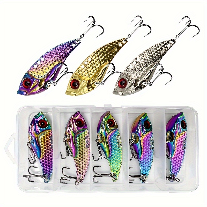 5pcs box blade metal vib fishing lures 3 5 15g wobbler - Temu