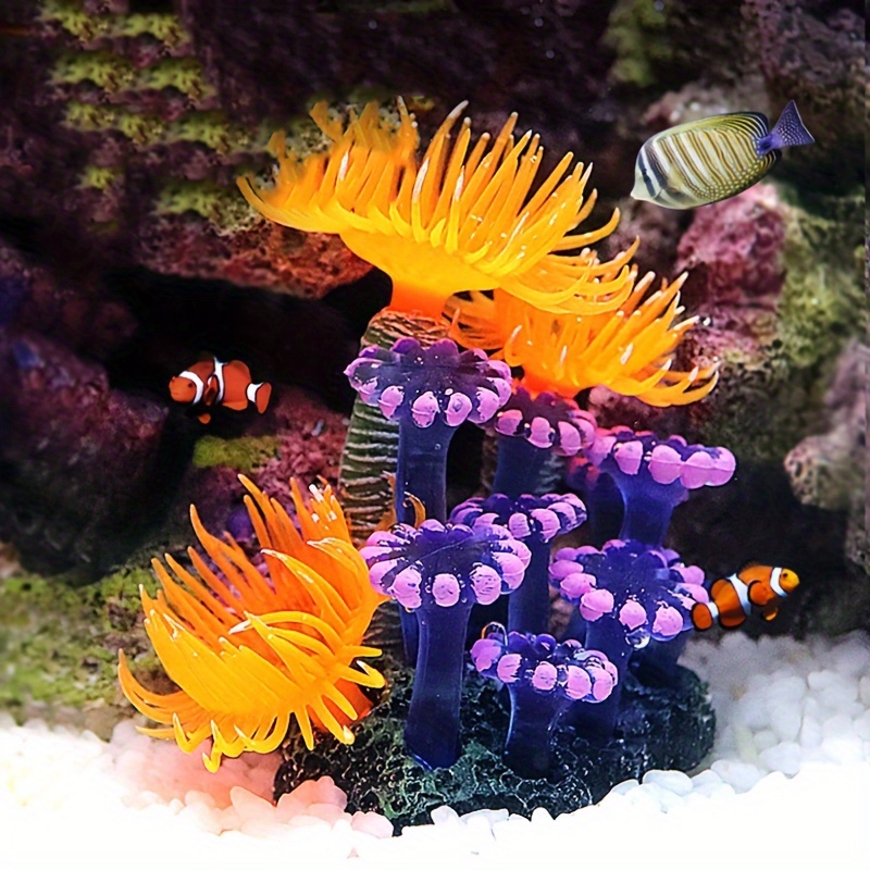 

Purple Artificial Sea Aquarium Decor, Non-toxic Abs Resin Material, Ideal For Aquascaping And Marine Animal Decoration, For Fish Tanks