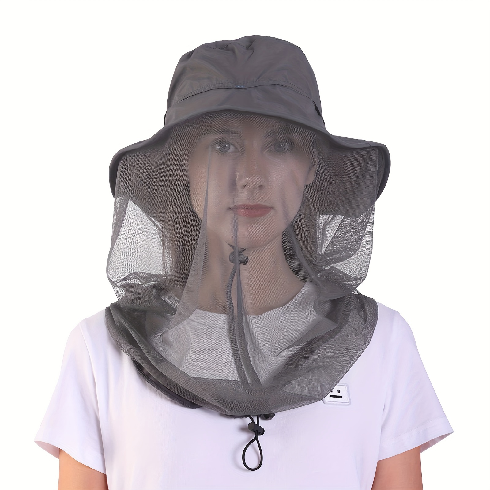 

Mosquito Head Net Hat For Men Women, Ayamaya Wide Brim Sun Protection Hats With Face Neck Cover Head Cover Netting Protection From Insect Bug Bee Gnats Bucket Hat Cap For Fishing Camping Gardening