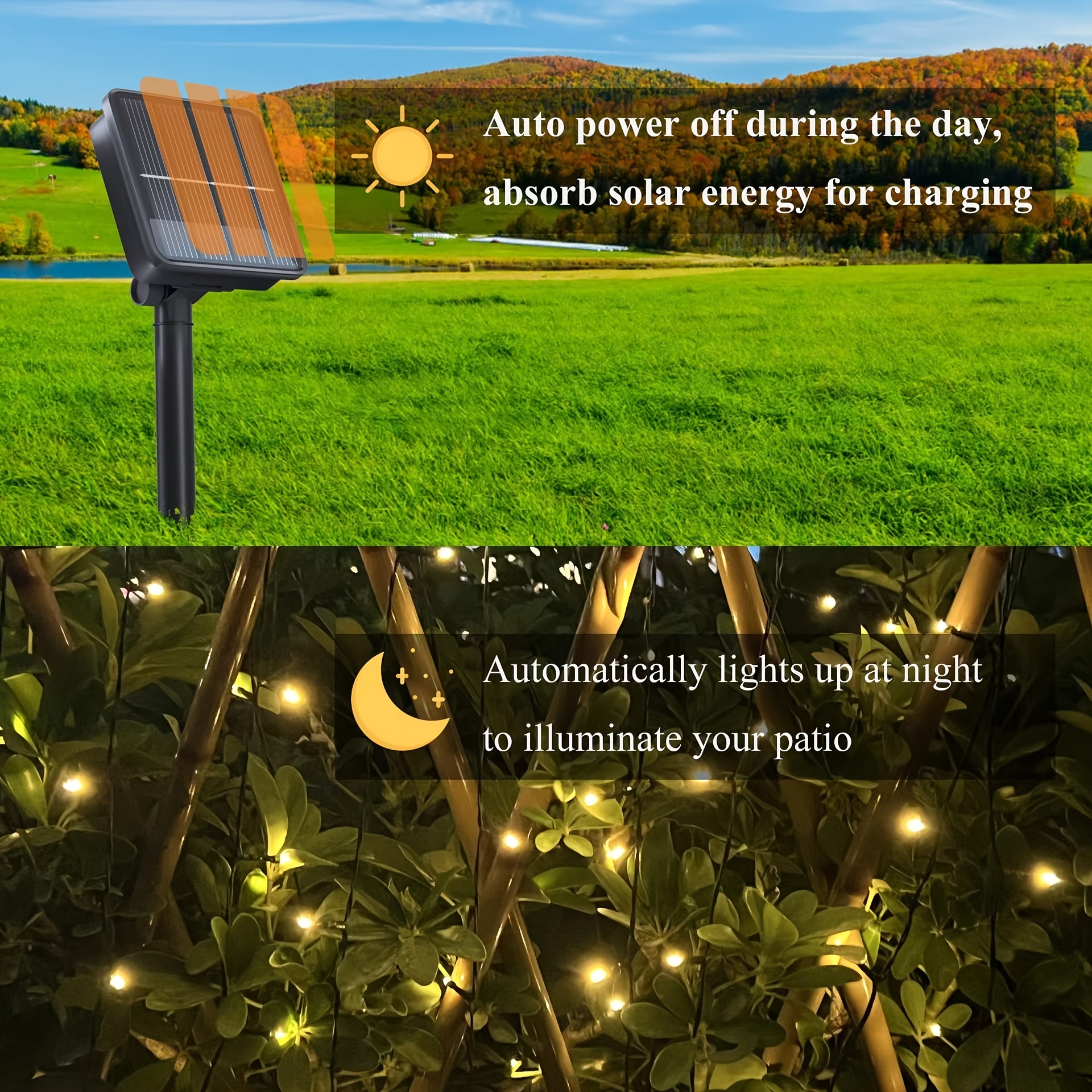 Solar Copper Wire String Lights - Fairy String Lights