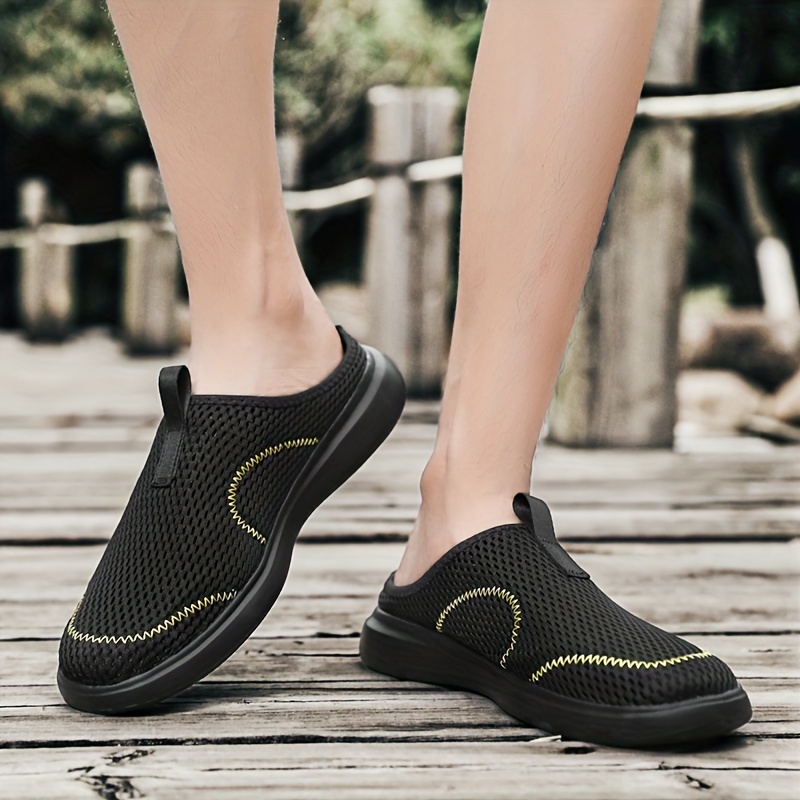 half slipper half pump sneakers men men's shoes temu Temu