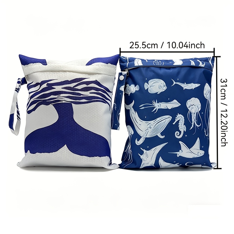 Image of [handbag Storage Bags] 2pcs Set: Handbag Storage Bags, Luggage Organizer Bags, Reusable Wet Item Bags For Women's Handbags