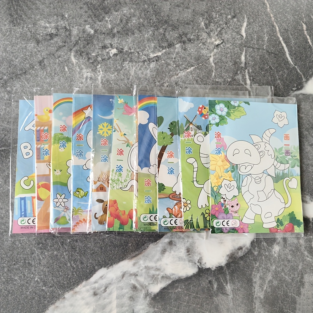 Image of 10pcs 3d Eva Foam Sticker Puzzle: Fun Diy Game For Kids, Perfect Educational Material And Great Gift! Halloween & Christmas Present