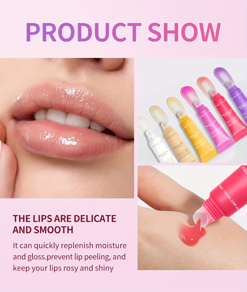 24pcs/Box 6 Flavors Moisturizing Lip Gloss - Nourishing, Non-Greasy, Long-Lasting Shine for Dry Lips, Women'S High-End Gift Set