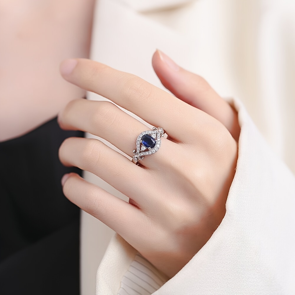 Online Creative sapphire women ring