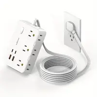 1080 Joules Surge Protector Power Strip with 5ft Extension Cord