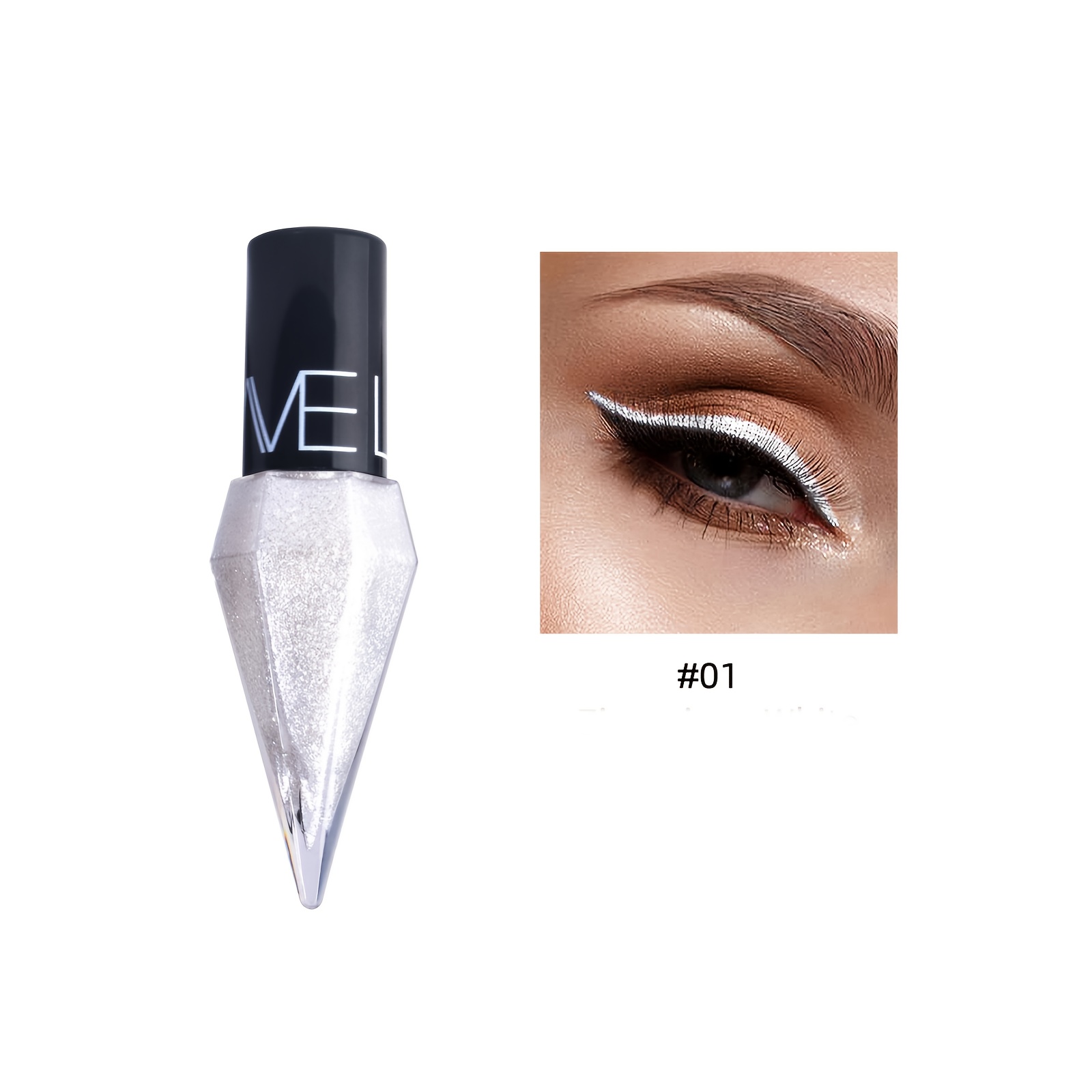 Image of 5-color Pearlescent, Shimmer, Fine Glitter Eye Shadow, Brightening, Three-dimensional, Quick-drying Liquid Eyeliner
