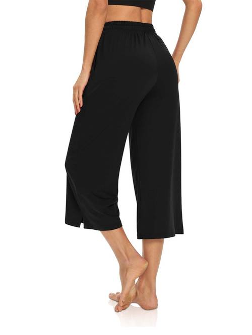 2pcs solid color slacks breathable elastic belt slacks womens sportswear