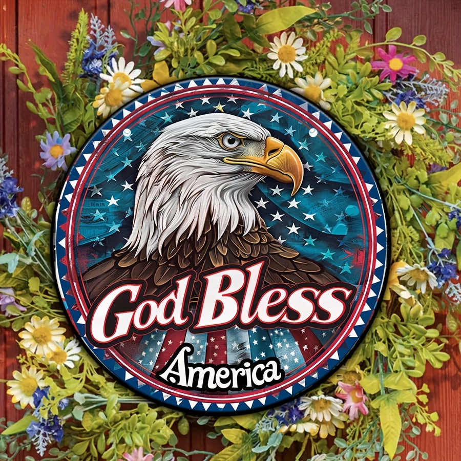 God hot Bless America Flag | Rustic Wall Decor | Gallery Wall Decor | Wooden Flag