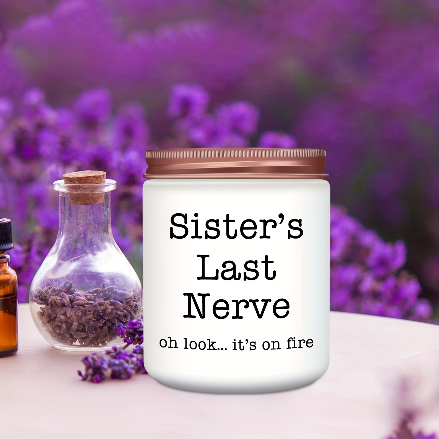 

Sister Gifts, Gifts For Sister From Sisters Brother, Happy Sister Birthday Gift Ideas, Day Christmas Gifts For Sister Female Sister In Law, Lavender Scented Candles