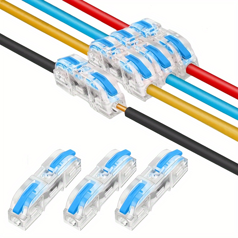 Terminal Blocks For Wire 5 Ports Electrical Mini Push-in Terminal ...