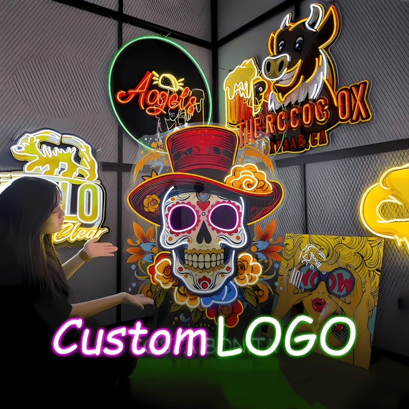 personalised neon sign sold on Temu United States