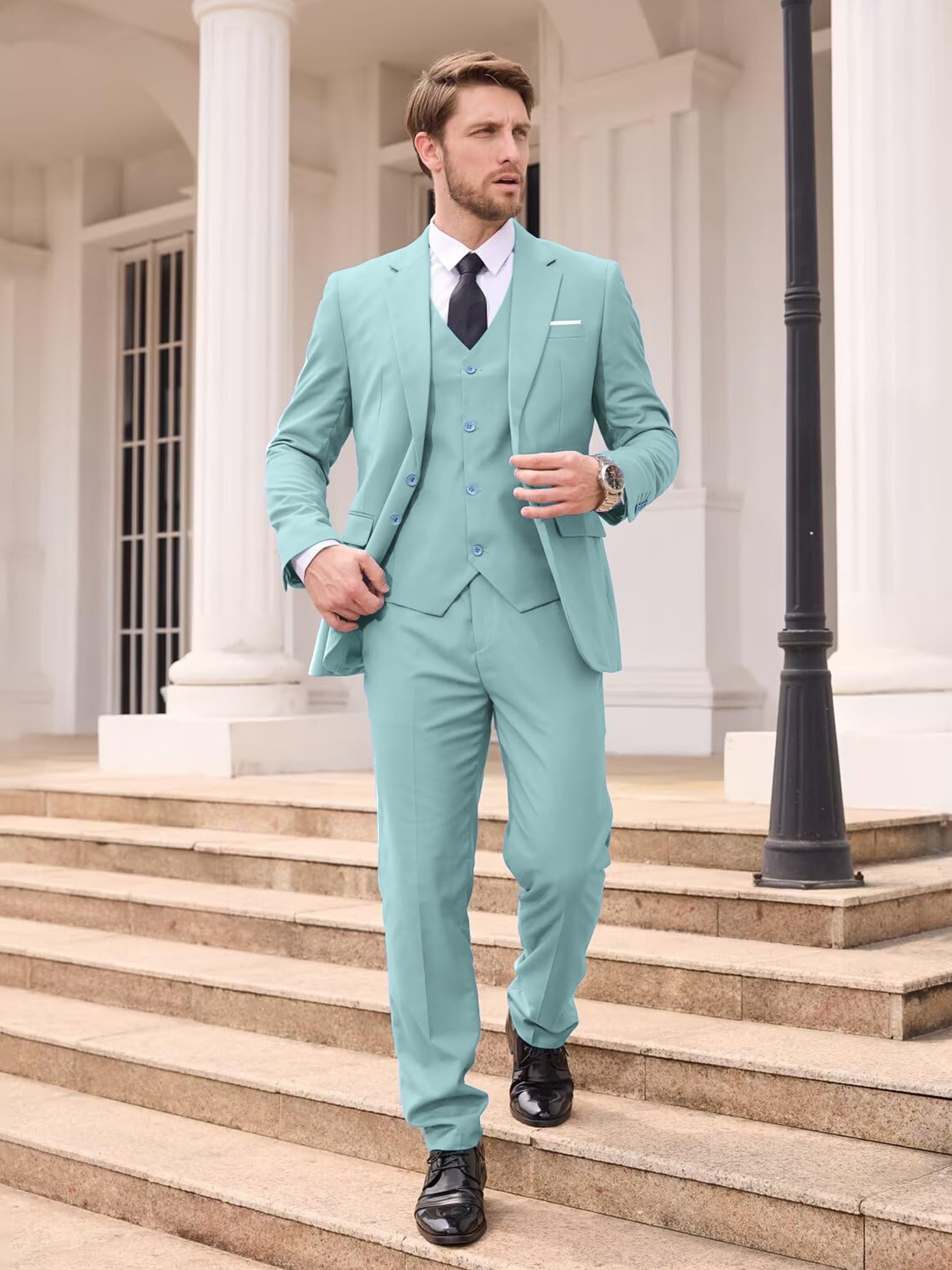 Costume Devred Gilet Sans Manche Homme Devred Blue Suit Gilet De