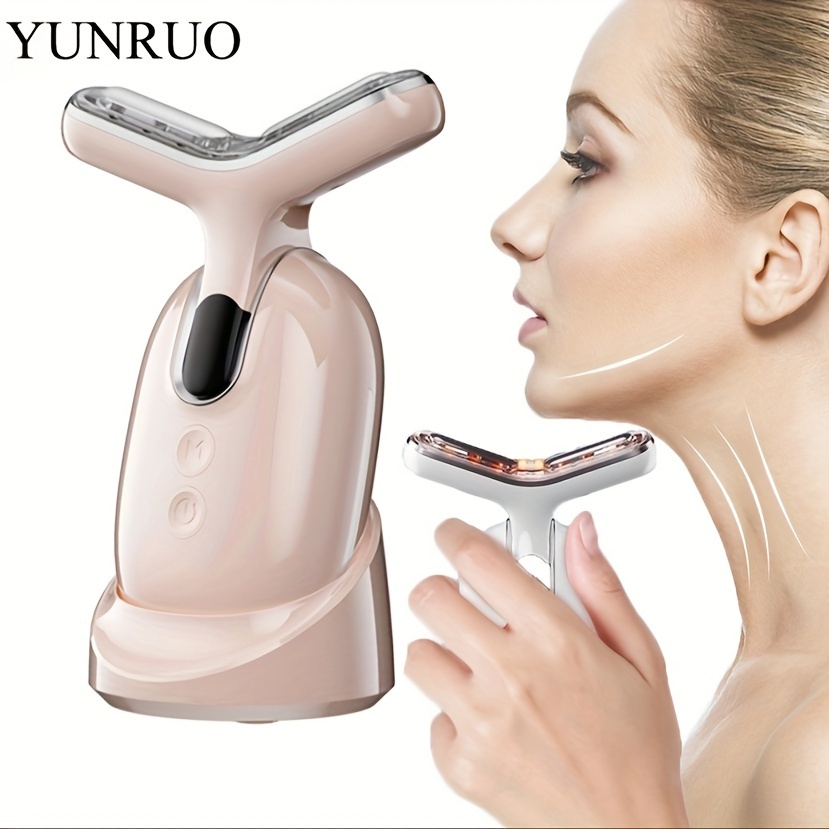 

Yunruo Electric Face And Neck Massage Beauty Meter, Facial Heating Vibration Massage Tool, Home Skin Care Beauty Meter, Facial Massager, For Girls