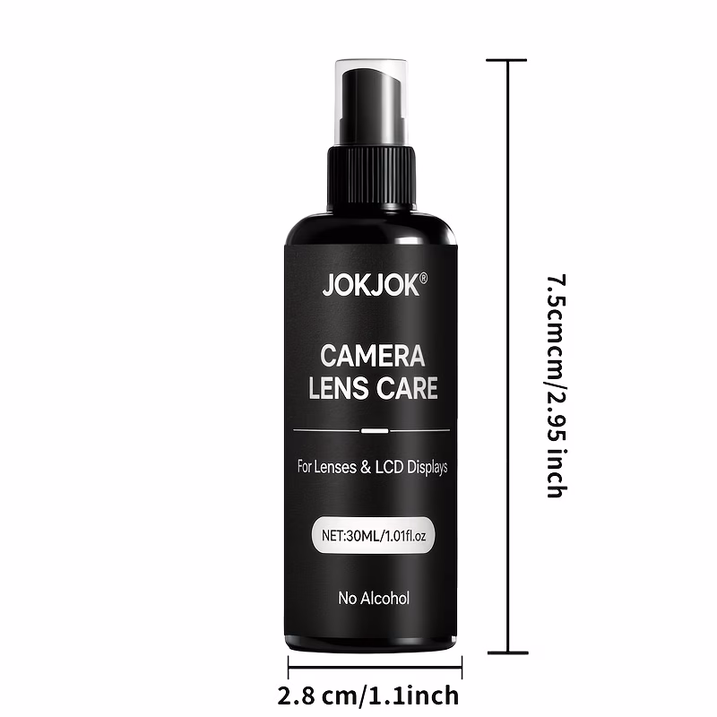 jokjok spray rinnovante per lenti per obiettivi fotografici, occhiali, schermi e dispositivi di precisione, antiappannante, rimuove , olio, e macchie, senza , sicuro e plastica, detergente multiuso per fotografia, elettronica e attrezzature delicate Dettagli dell'articolo 0
