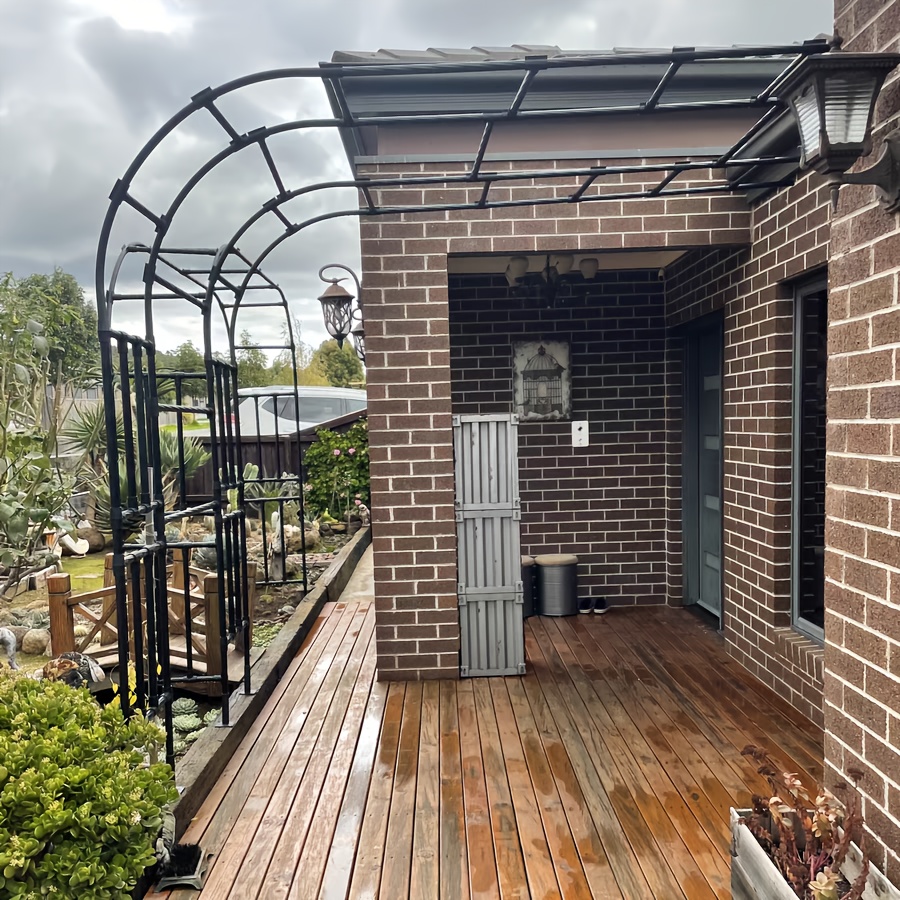 POPSEA Half-Arch Trellis for Roses, Grapes, Ivy,   - Heavy-Duty Outdoor Plant Support with Elegant  , Garden, Patio, Balcony - Climbing Vine Trellis for Floral Privacy Screens &   Decor