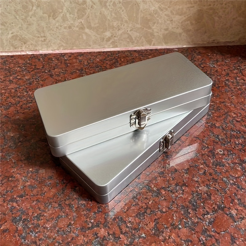 

Rectangular Tinplate Storage Box Lid - For , & Organization,