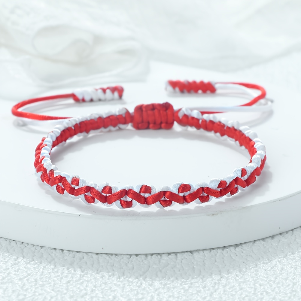 1pc Handmade Braided Wire Bracelet With Water Ripple Weaving Technology - Adjustable Handmade, Wire Chain, Elegant Retro ' Jewelry Gift For Daily Wear & Parties, Wire Bracelet