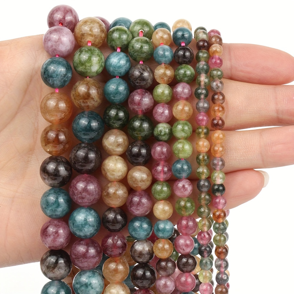 

4 6 8 10mm Natural Stone Beads Stone For Jewelry Making Diy Bracelet Handmade Accessories