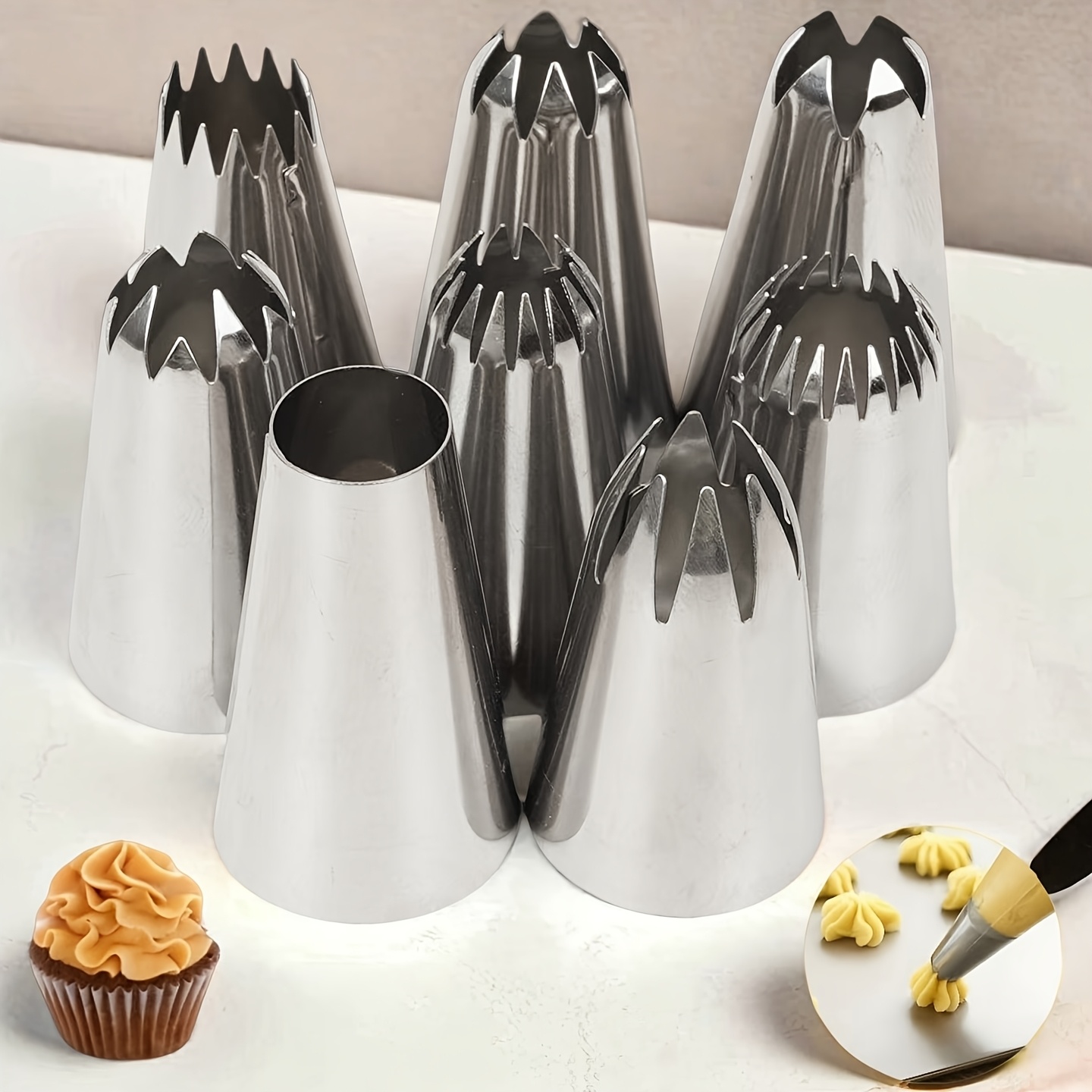 Silikon Muffinform 2er Set - Je 4 Mulden, Grau, Antihaftbeschichtet, Für Heißluftfritteuse & Backofen