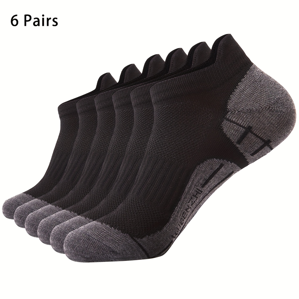 TEMU 6/12 Calzini Corti Sportivi Casual in Rete Traspirante, Calze Basse Sottili, Calze da Adatte per Lavoro , , Sport e Abbigliamento da Casa