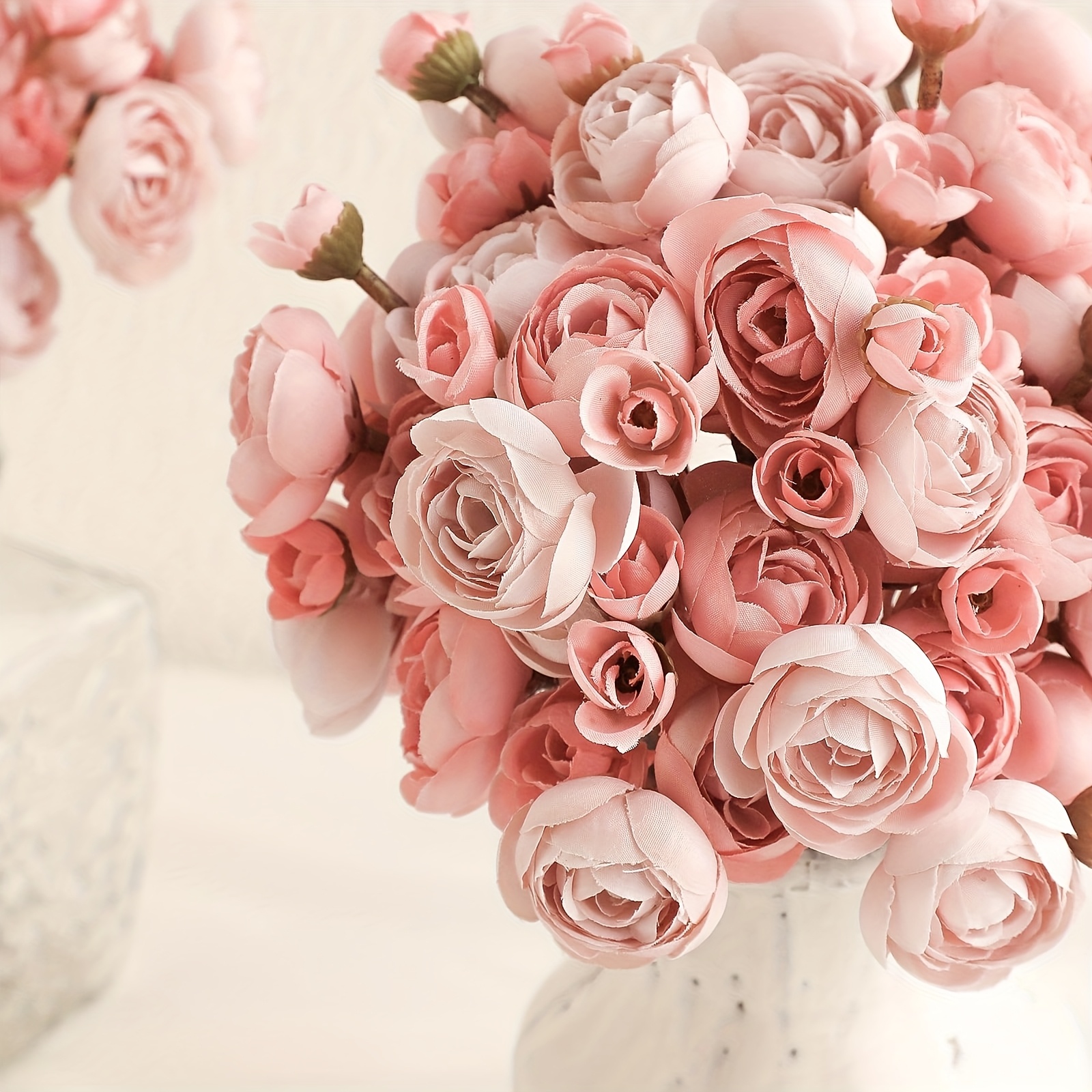 knstliche ranunkeln blumen 8 stck dusty rose mini - Temu Germany