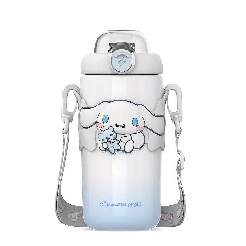 TEMU 1pc For Hello Kitty High-quality 500ml Insulated Cup, Cute And Portable, Featuring A Convenient Straw, Cute For Cinnamoroll Outdoor Travel Water