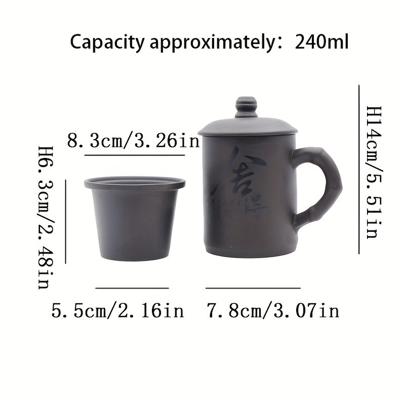 Image of Insulating Leakproof Ceramic Mug With Lid - Reusable Thermal Coffee Cup Suitable For Iced Coffee, Tea, Juice & Soup - Hand Wash Only, Elegant For, Office, Or Gifts (ideal For Hot/ Beverages)