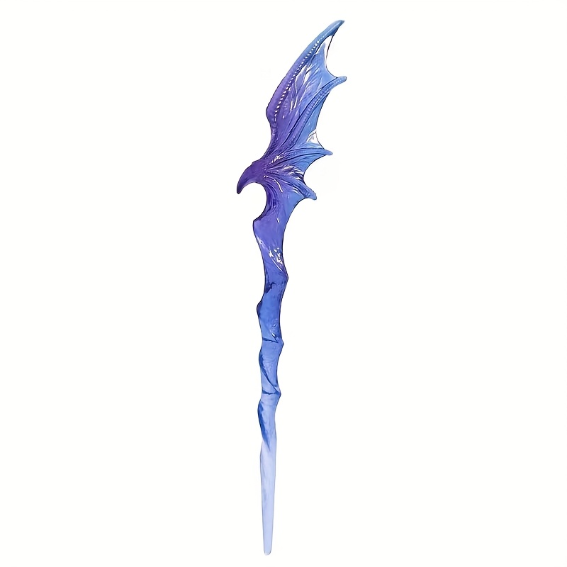 Image of A Blue-purple Hairpin, Cool, Fashionable, Temperament, Dark Style Hair Accessory, Niche Design, Hanfu Accessory, Easy And Versatile Hairpin S67