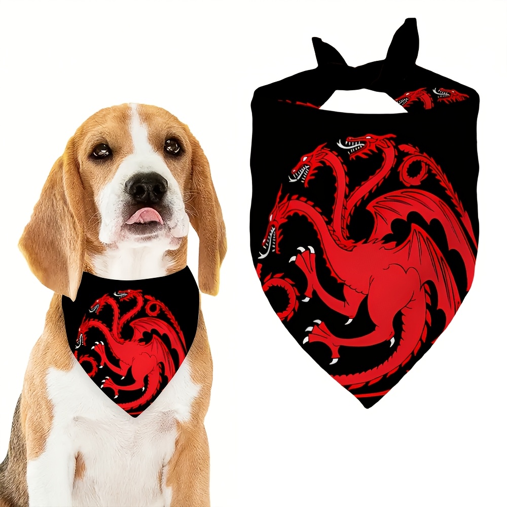 TEMU 1pc Wb Warner . Dog & Bandana With Iconic - Adjustable Tie Suitable For Small/medium Pets, Reusable Breathable Suitable For , Daily Wear,