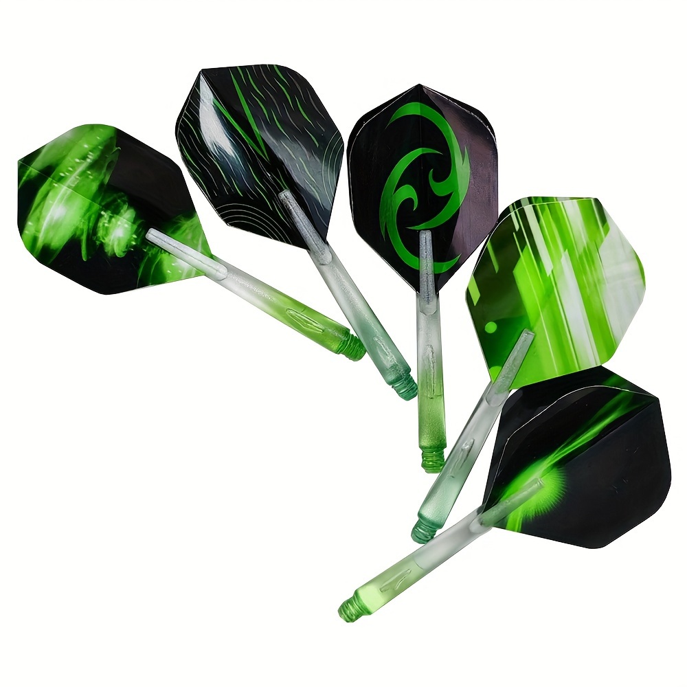 12pcs/pack Green Series Dart Flight(6pcs)