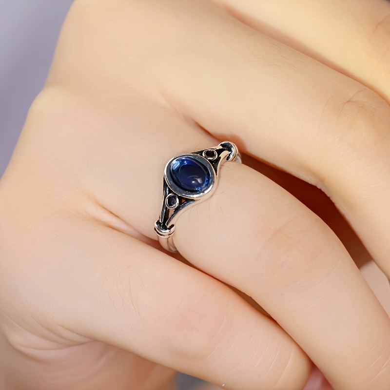 Vintage Boho Oval CZ Ring for Parties & Everyday Glamour