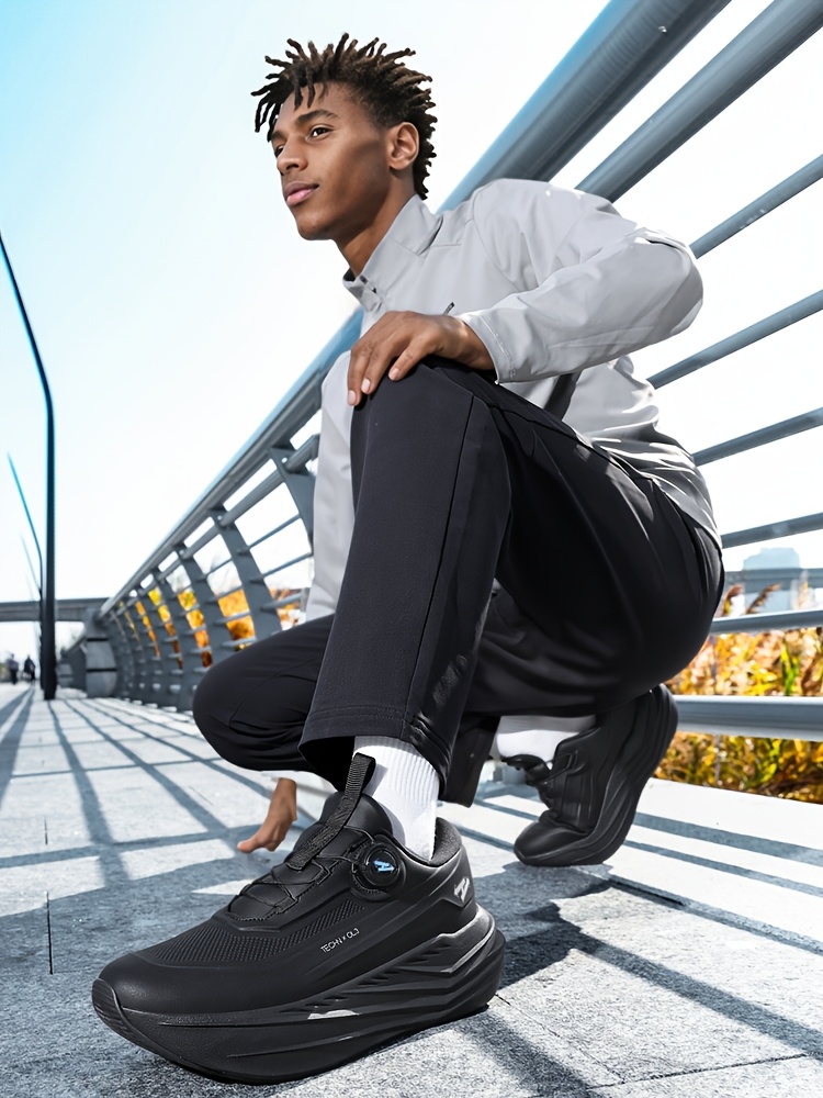 [Sneakers] Men'S Outdoor Road And Trail Running Shoes, Breathable, Shock-Absorbing, Lightweight, Soft-Soled, Suitable for Training And Casual Wear, Perfect for Fitness