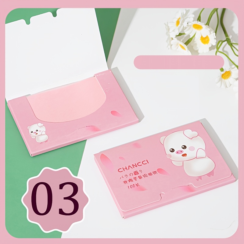 100pcs Of Portable Oil-absorbing Paper For Facial Cleansing, Designed For Oil Control. Convenient Sheets For Blotting , Suitable For Men And Women.