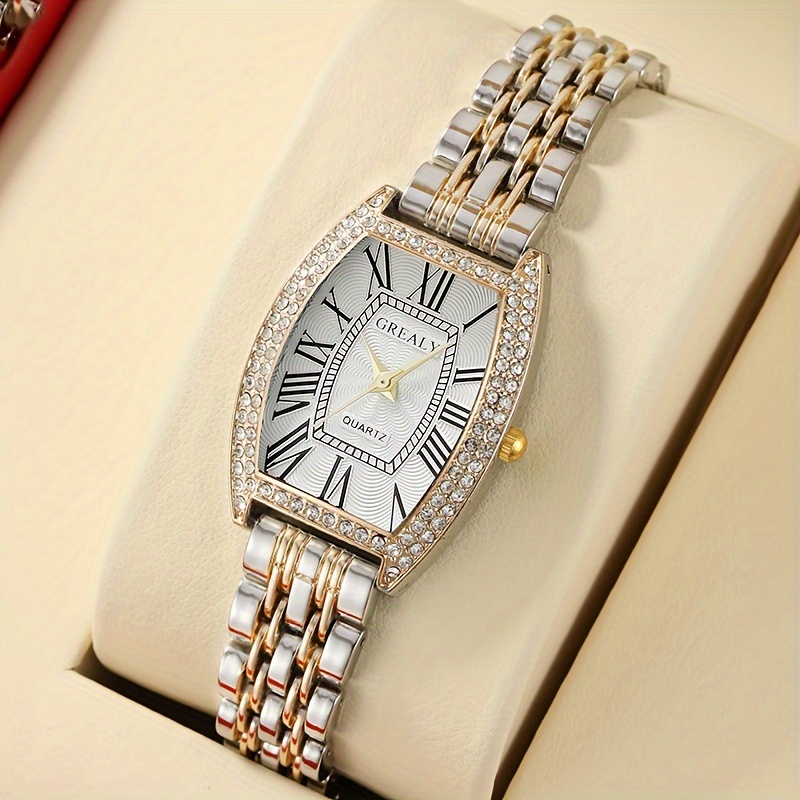 

Square Business Quartz Watches Alloy Strap Alloy Pointer Alloy Dial Gifts For Women Men