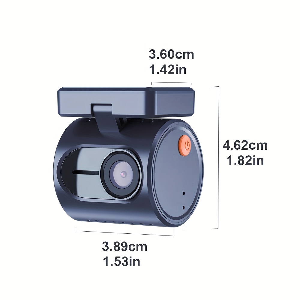 Image of Kawa Tiny Dash Cam, Voice Control, Screen, 1296p Qhd, Wdr/3d Dnr, Vision, 24h Parking Monitoring, , Wifi, Transparent Oled Display