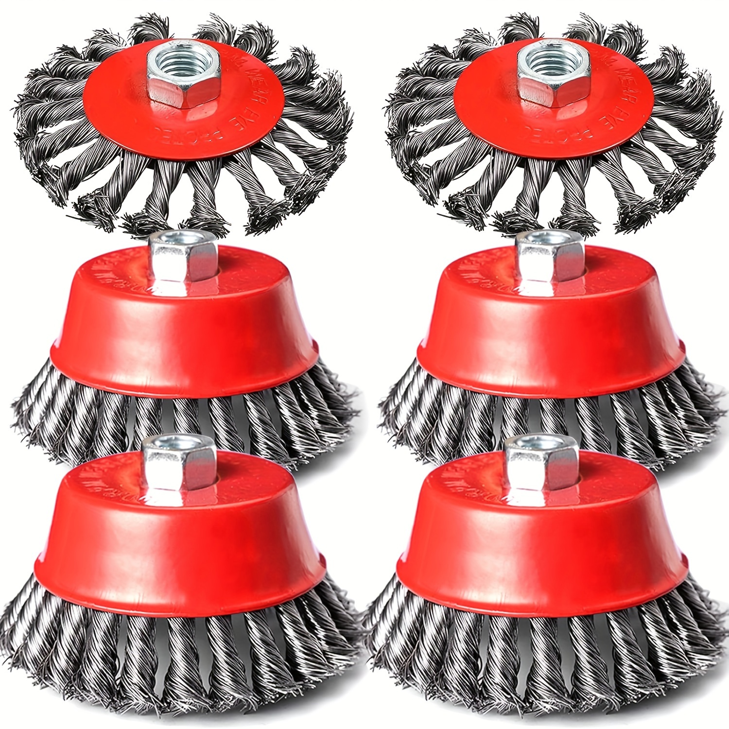 

4" Wire Wheel Cup Brush Kit For Grinders