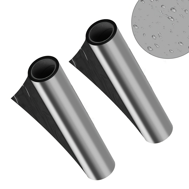Image of 2 Roll Of Self-adhesive Waterproofing Membrane, High-density Waterproof Asphalt Tape - Leak-proof, Heat-resistant, Suitable For Roof, Pipe, Wall And Crack Repair/ 1m*5m