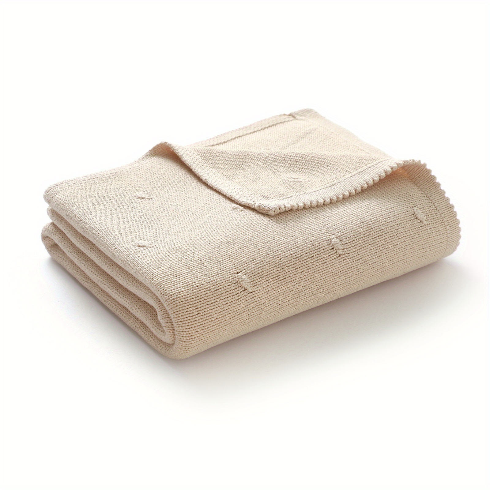 Multi-Purpose Minimalist Solid Color Knitted Blanket
