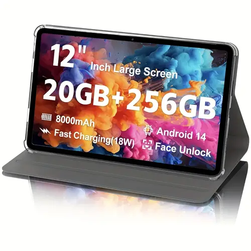 12 inch tablets 4g cellular card slot lte tablet phone make calls 20 gb 256gb rom support 1tb expand 5mp 8mp gps 5g wifi tablet pad