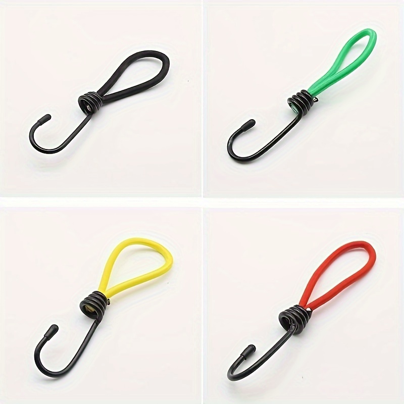 4PCS Heavy Duty Bungee Cord With Hook - Great For Tarps, Tents, Canopy,  Boats And More, Bungee High Elasticity Tied Rope With Hooks